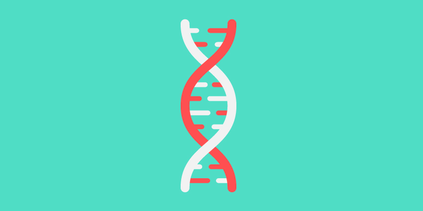 DNA helix graphic.