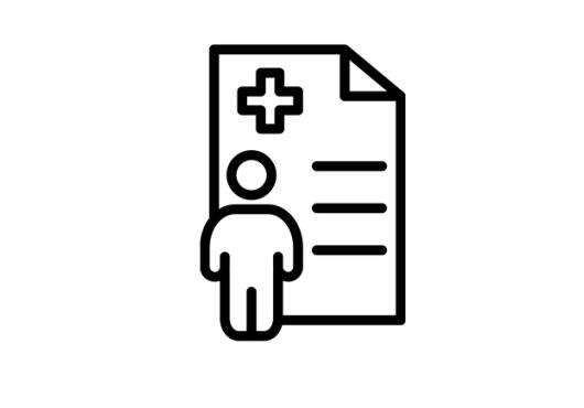 Icon of person with heath paperwork
